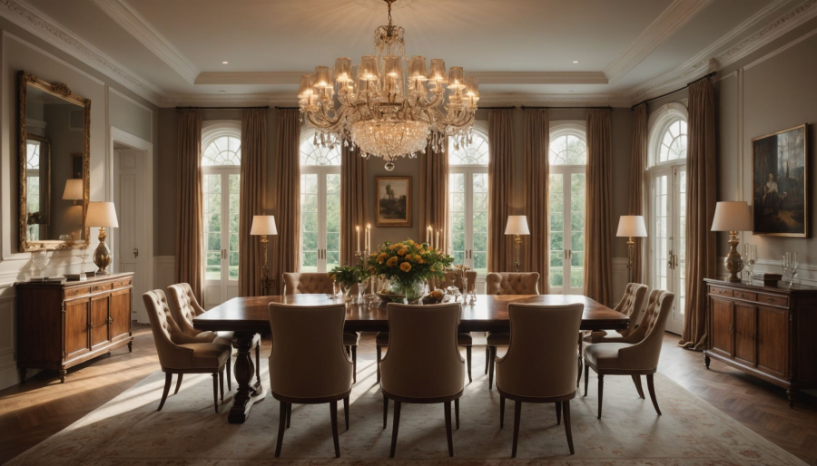 Finding your perfect chandelier size for a stunning dining room